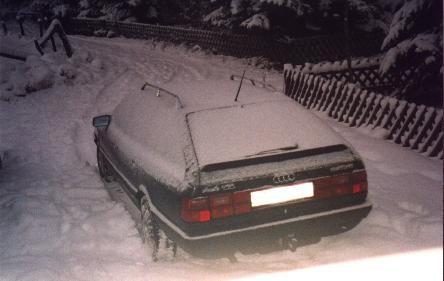 ... ein Quattro in seinem natürlichen Lebensraum -> viel Schnee & Eis im Sauerland ;-)